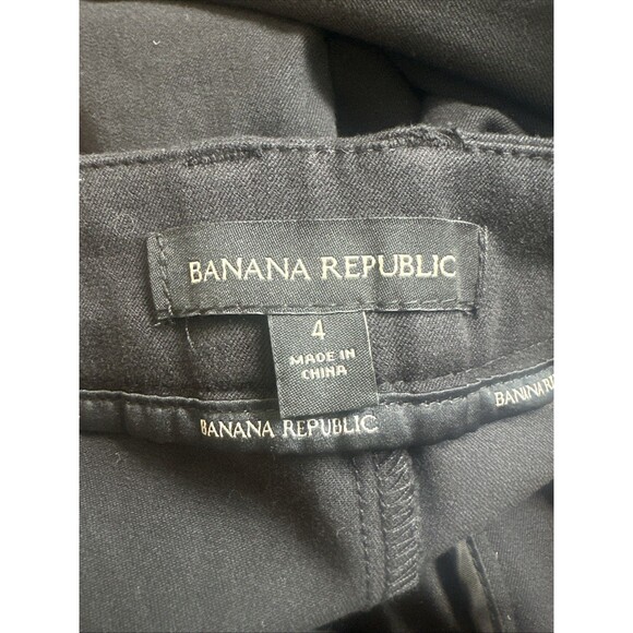 Banana Republic Women's I Slim‎ Straight Pants Sz 4 Black NWT Capsule Wardrobe - Picture 5 of 7